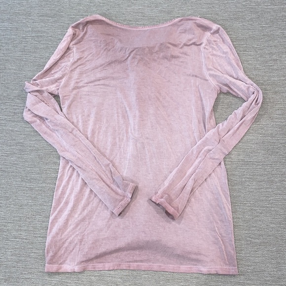 American Eagle soft & sexy flouncy lace up long sleeve top size small - Picture 6 of 6